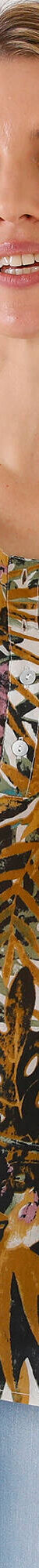 Tunique imprimé tropical en voile (miel) Tunique imprimé tropical en voile (miel)